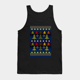 Christmas Sweater Board Game Meeple - Board Games Design - Gaming Art Tank Top